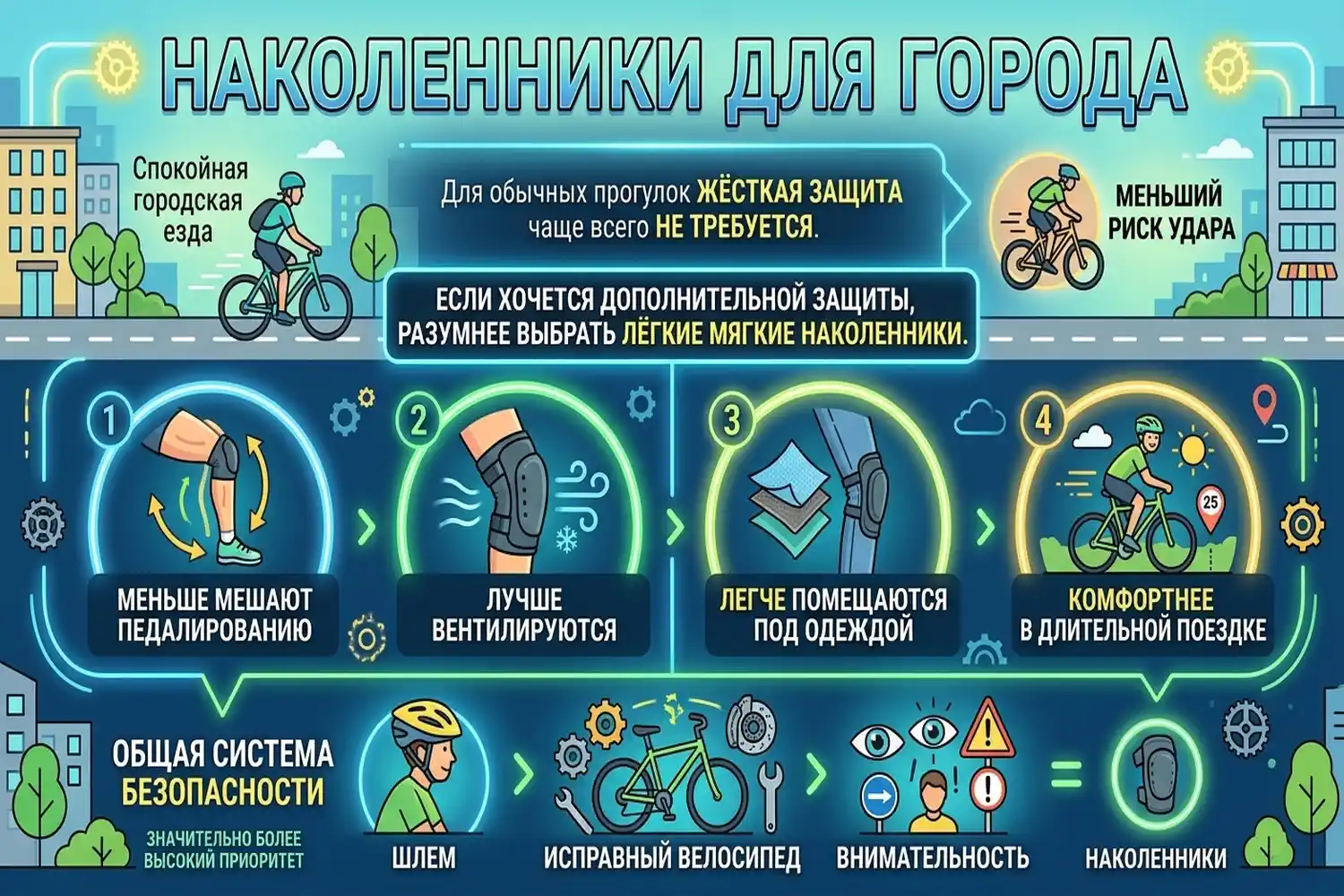 наколенники для города