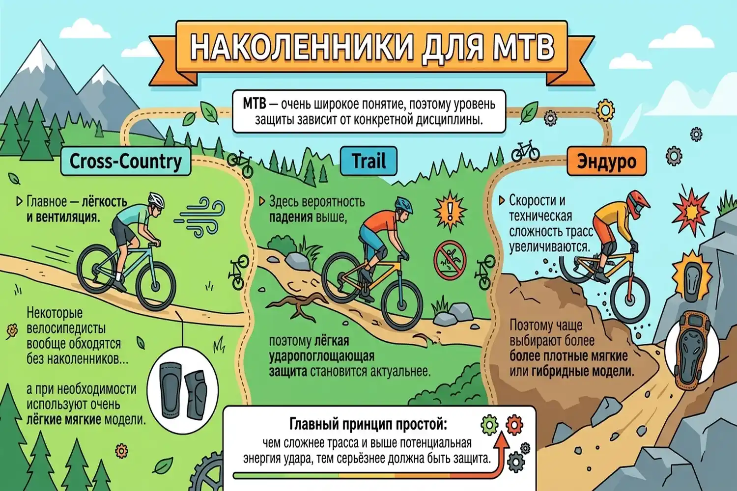 наколенники для mtb